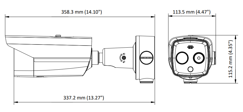 DS-2TD2617B-6/PA 外形寸法図