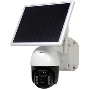YKS-WF08SLP Wi-Fiダイレクト通信・SDカード録画対応ソーラー充電式パンチルト機能搭載ドーム型ネットワークカメラ